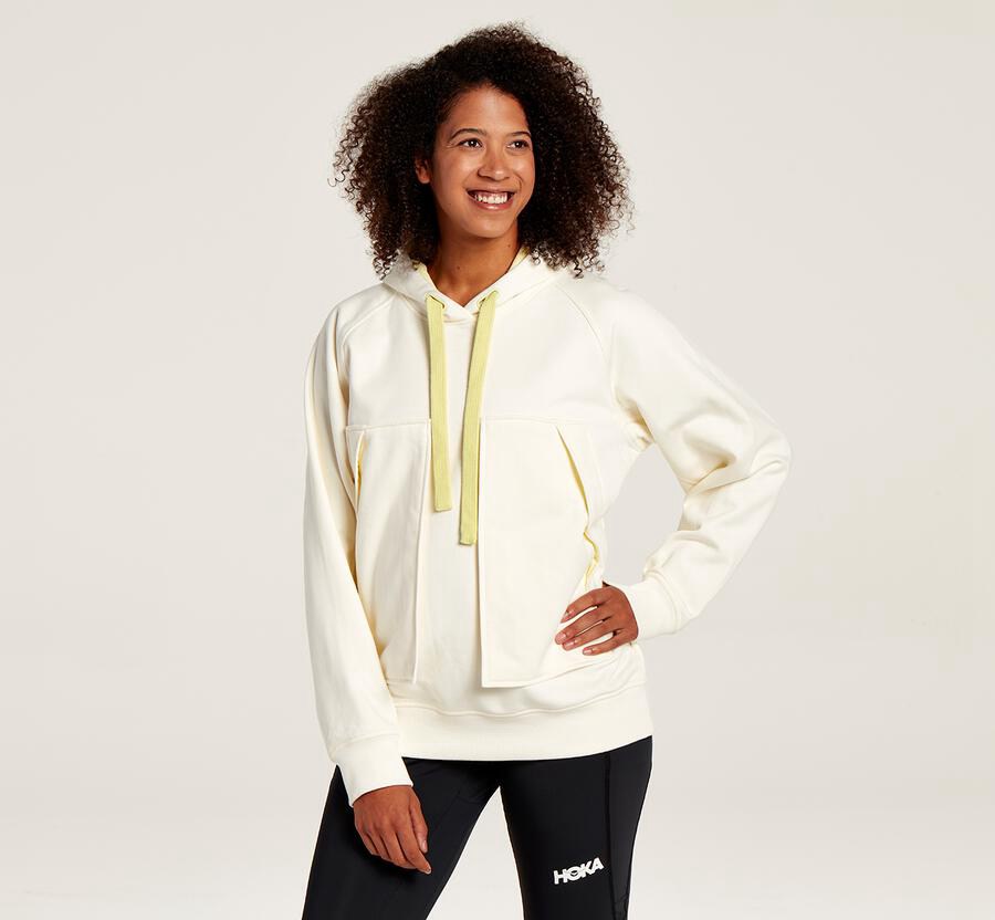 Hoodie Womens - Hoka One One Bondi - White - DCMIVHT-79